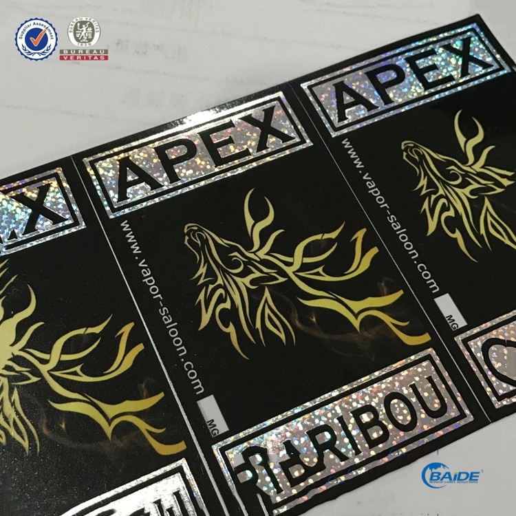 化妝品瓶貼不干膠貼紙印刷