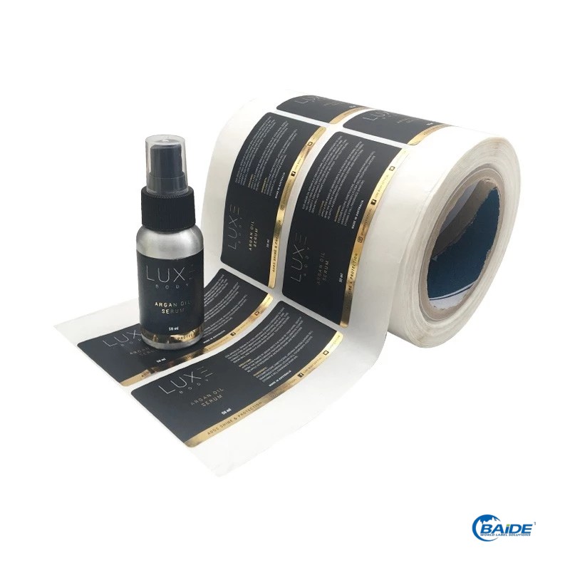 化妝品瓶貼不干膠貼紙印刷